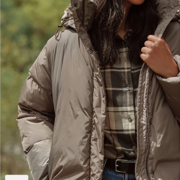 Jenni Kayne sage puffer jacket coat small sage - Picture 2 of 3